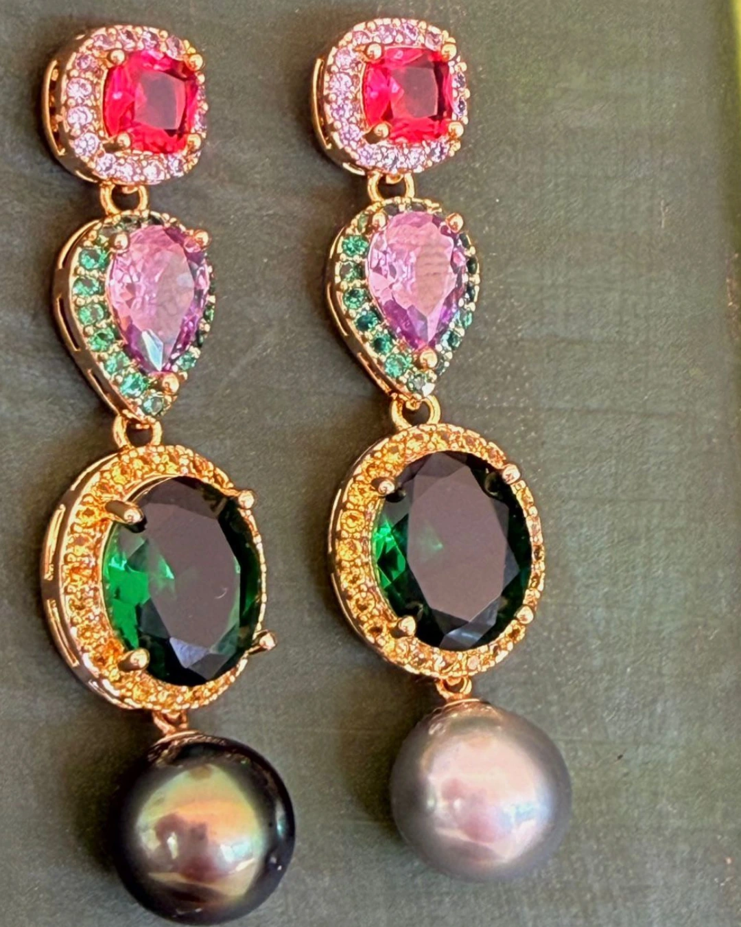 Boucles d’oreilles en perles de Tahiti