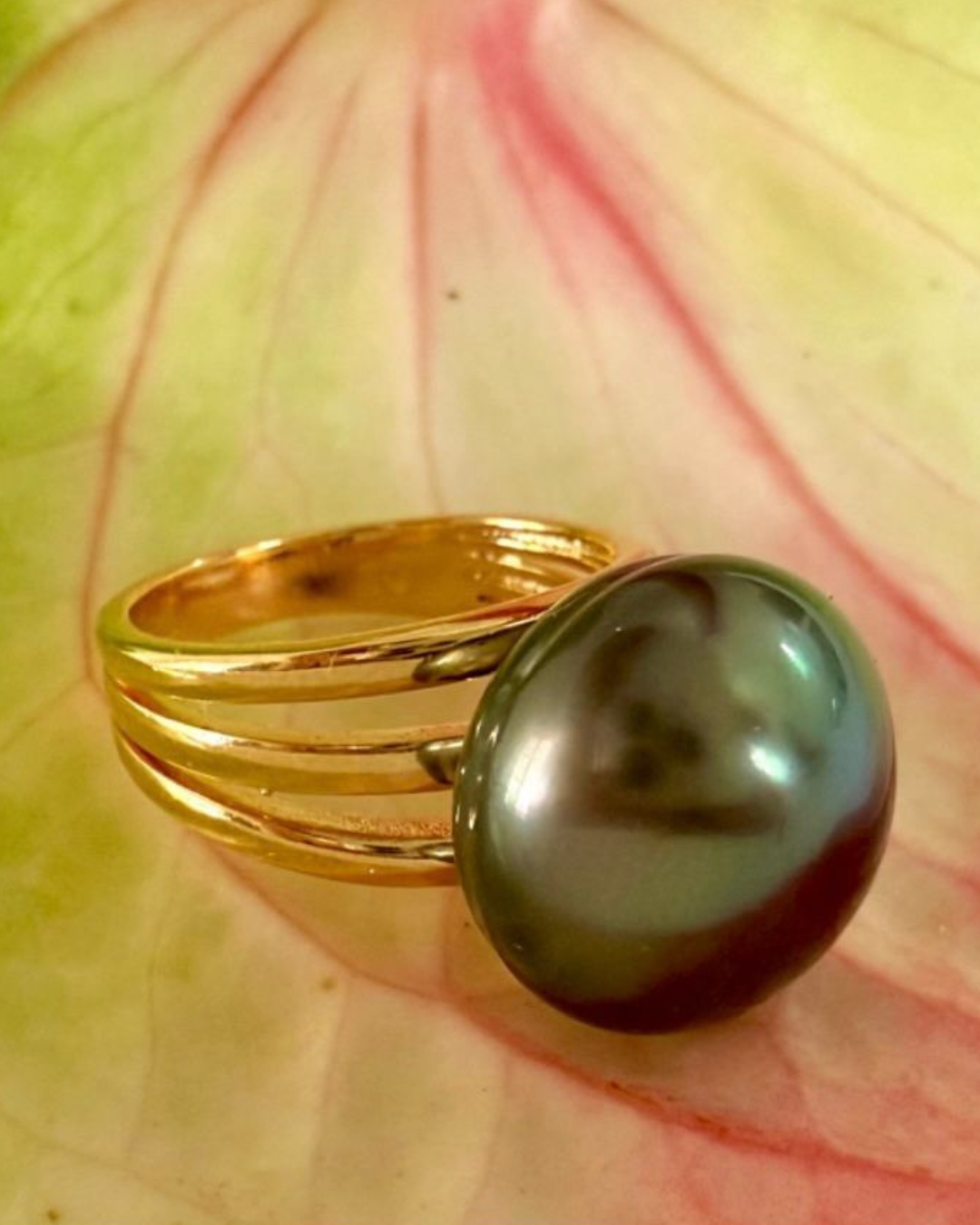 Bague en perle de Tahiti