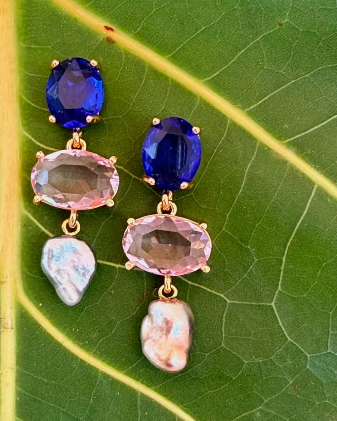 Boucles d’Oreilles Élégance en Keishis de Tahiti