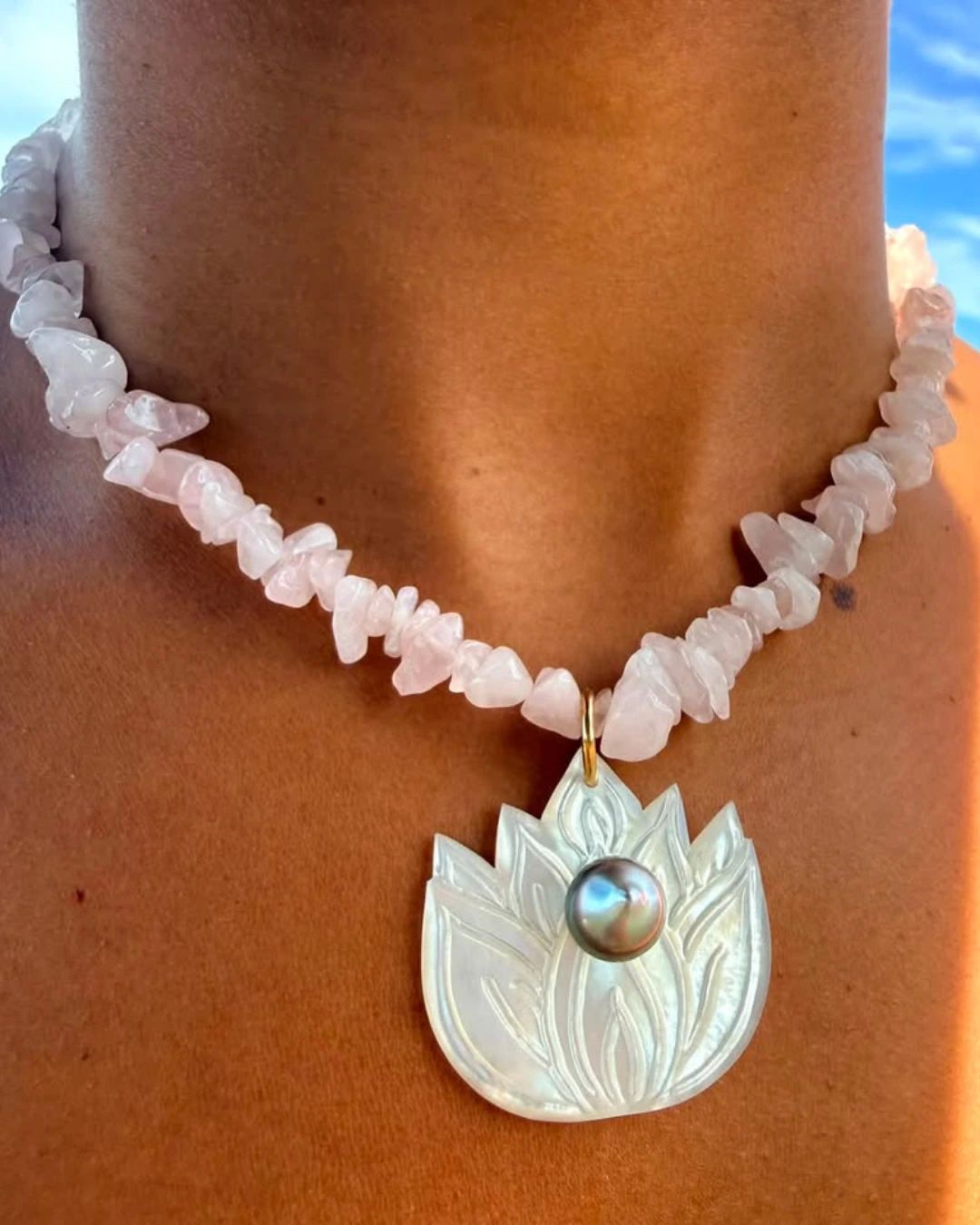 Collier nacre de Tahiti